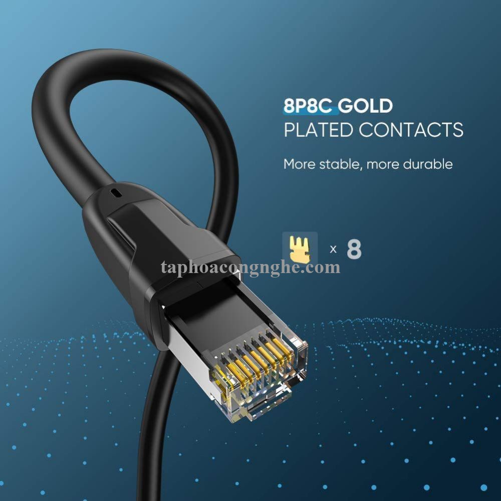 Ugreen 70172 5M CAT8 màu đen 24AWG S/FTP cáp mạng 2000Mhz bọc chống nhiễu NW121 30070172